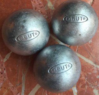 3 palline da bocce professionali Obut ATX 75 700