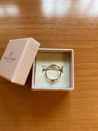 Anillo Blanca Romeo Acero con Piedra Blanca