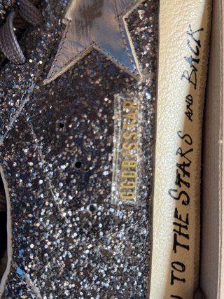 Golden Goose Sneakers Glitter Argento
