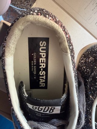 Golden Goose Sneakers Glitter Argento