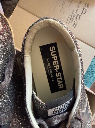 Golden Goose Sneakers Glitter Argento