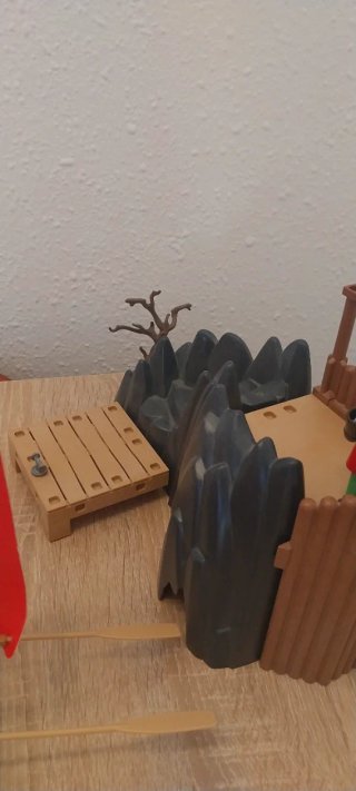 Playmobil,vikingos,drakar,fortaleza,lote,barco