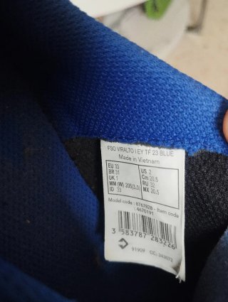 Botas de fútbol niño azules