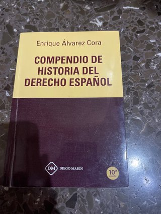 Compendio de historia del derecho español
