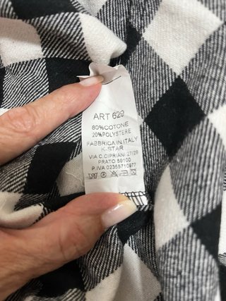 Camisa cuadros franela.