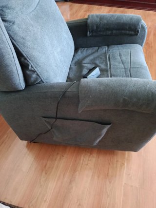 Sillón Eléctrico Reclinable Gris