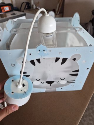 Lámpara infantil de techo diseño tigre