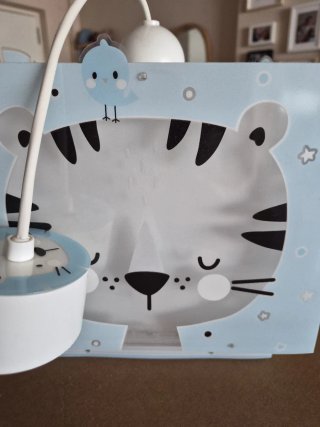 Lámpara infantil de techo diseño tigre