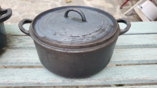 Ollas antiguas de Hierro Fundido