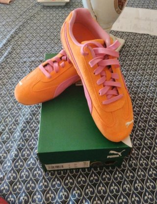 Puma Speedcat taglia 37 arancioni rosa