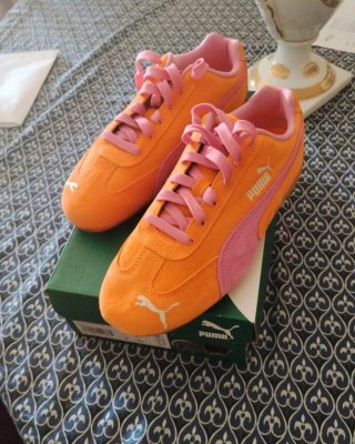 Puma Speedcat taglia 37 arancioni rosa