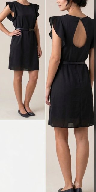 Vestito nero con cintura