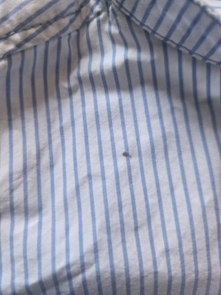 Camisa de rayas azul