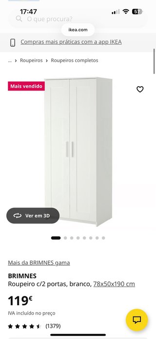 Armario blanco de madera