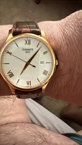 Reloj Tissot Dorado y Marrón