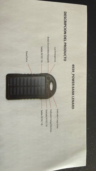 Cargador Solar Móvil lenard