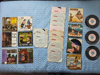 Lote 100+ Discos Vinilo pequeños