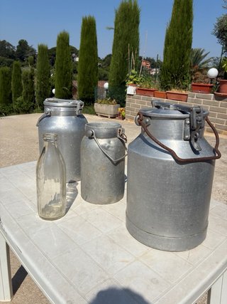 Bidoni latte antichi da collezione