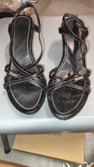 Sandalias Geox Negras Mujer