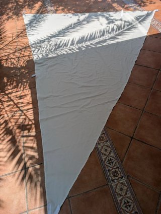Toldo/vela de sombra blanco