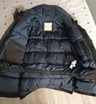 Abrigo Zara Boys Negro con Capucha