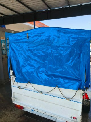 Remolque adaptado para motos con lona