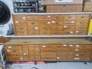 Antiguo mostrador farmacia. 2 módulos