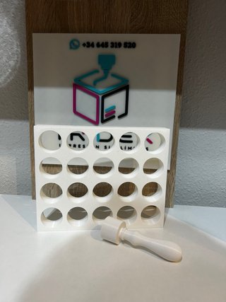 Placa Porcionadora 18g con Expulsor 3D