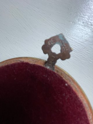 Miniatura dipinta a mano in cornice ovale
