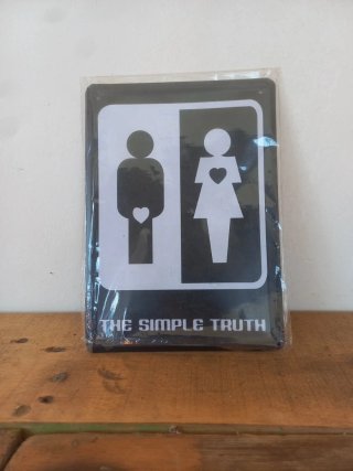 Cartel Metálico Vintage Simple Truth