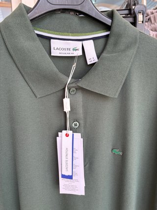 Polo Lacoste Verde Talla XL