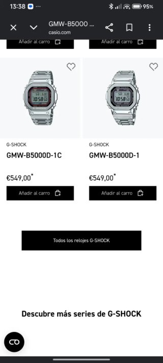 Casio G-Shock GMW-B5000D-1C Plata