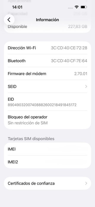 iPhone 16 256 GB Azul