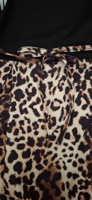 Abito bambina fantasia leopardata