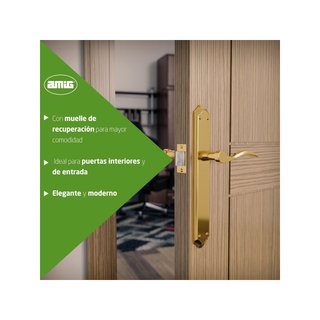 Amig manillas puerta acero latonado BETA
