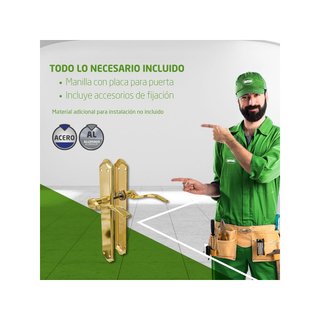Amig manillas puerta acero latonado BETA