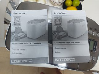 Panificadora Lidl con accesorios