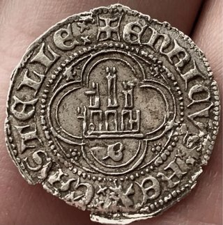 1/2 Real Enrique II Burgos 1368-1379 replica