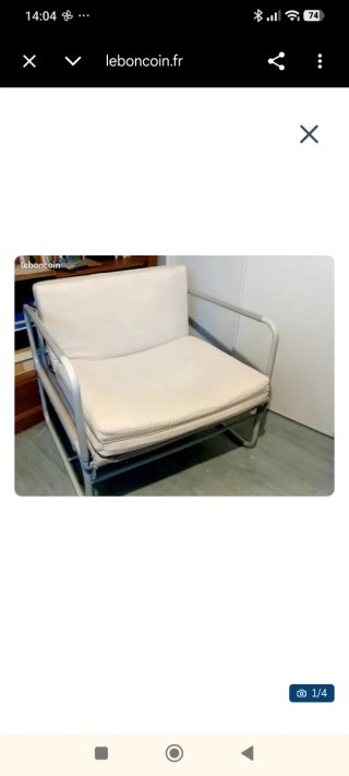 Butaca Ikea convertible en cama. No negociable.