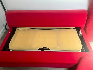 Sofá Cama Rojo Tela