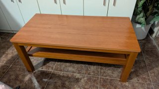 Mesa de centro elevable de madera