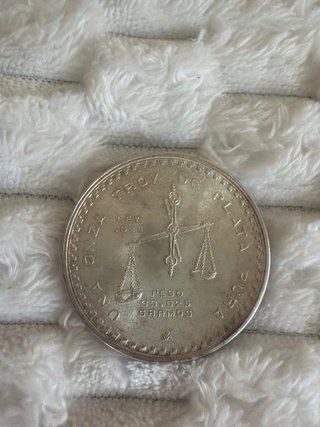 Moneda Plata 1 Onza Troy México Ley .925