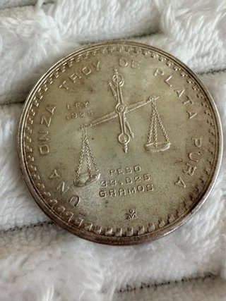 Moneda Plata 1 Onza Troy México Ley .925