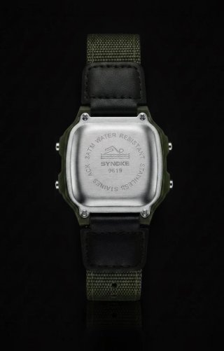 Reloj Digital SYNOKE Táctico Militar Verde