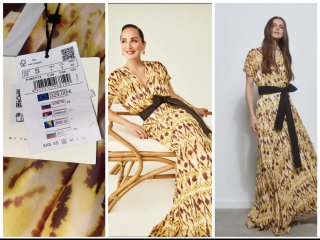 Vestido Adolfo Dominguez Amarillo Talla S