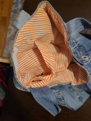 Bolso vaquero hecho a mano