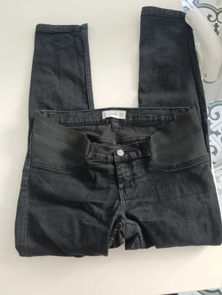 Pantalón vaquero negro premamá
