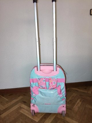 Mochila escolar infantil con koalas y arcoíris