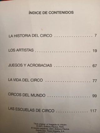 Diccionario por imágenes del circo