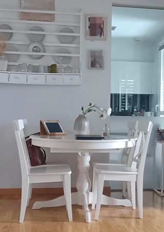 Mesa Comedor Extensible + 4 Sillas IKEA